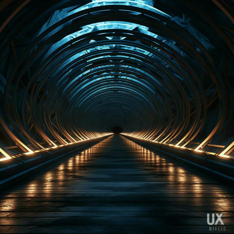 Tunnelbau Leere hoch Qualität Ultra hd 8 Tausend hdr foto