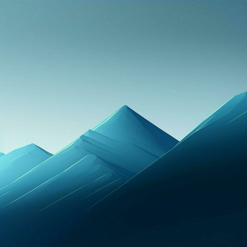 cyan minimalistisch Hintergrund hoch Qualität 4k hdr foto