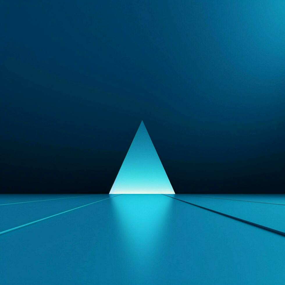 cyan minimalistisch Hintergrund hoch Qualität 4k hdr foto