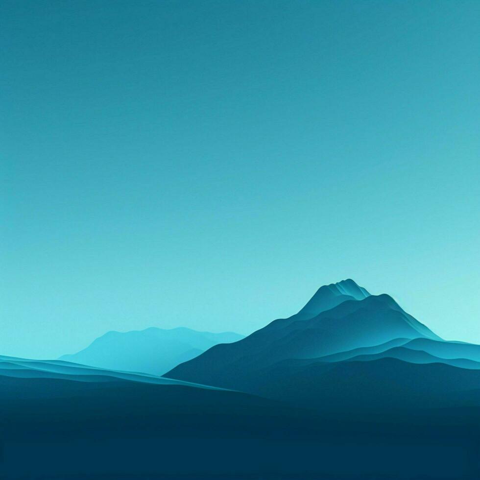 cyan minimalistisch Hintergrund hoch Qualität 4k hdr foto