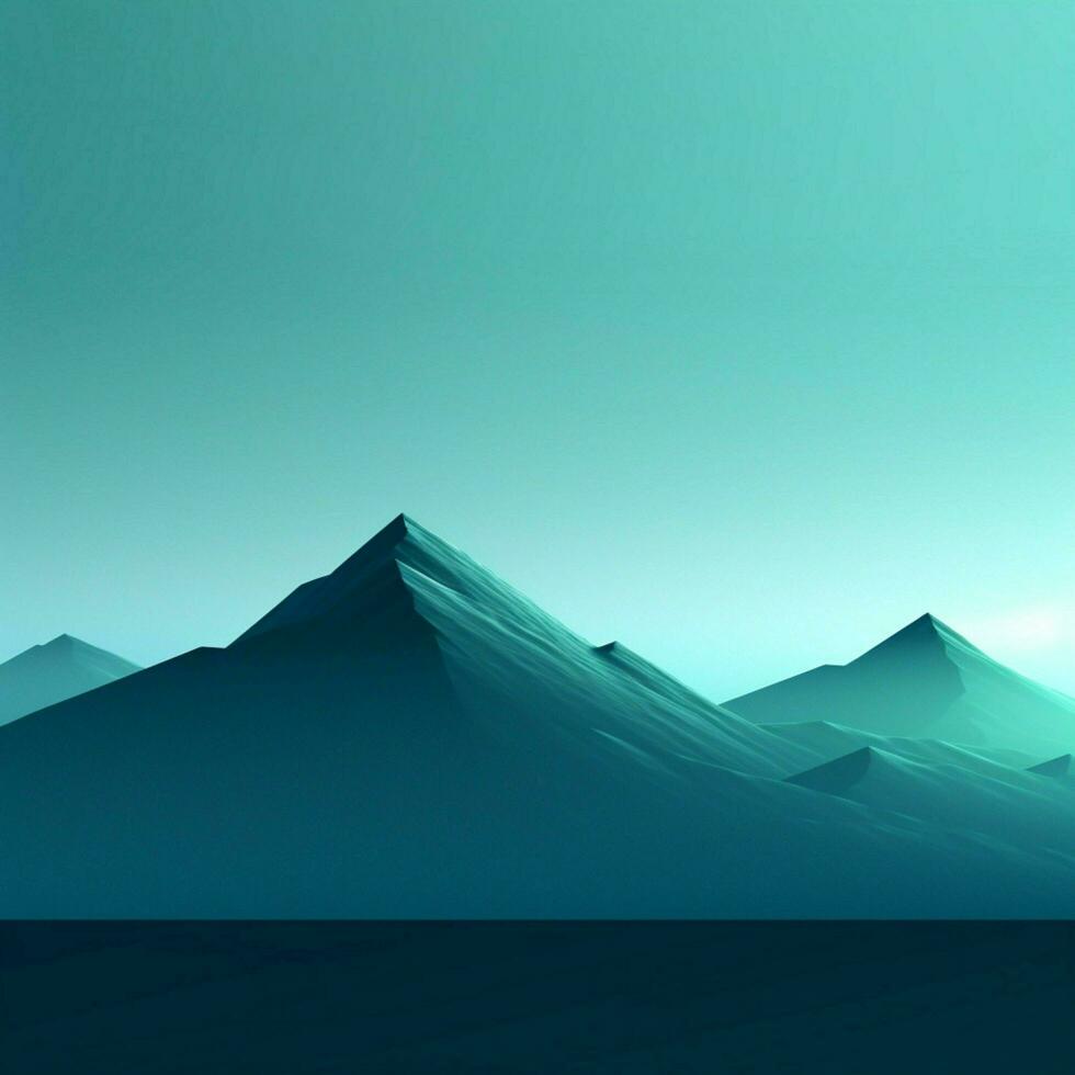 cyan minimalistisch Hintergrund hoch Qualität 4k hdr foto