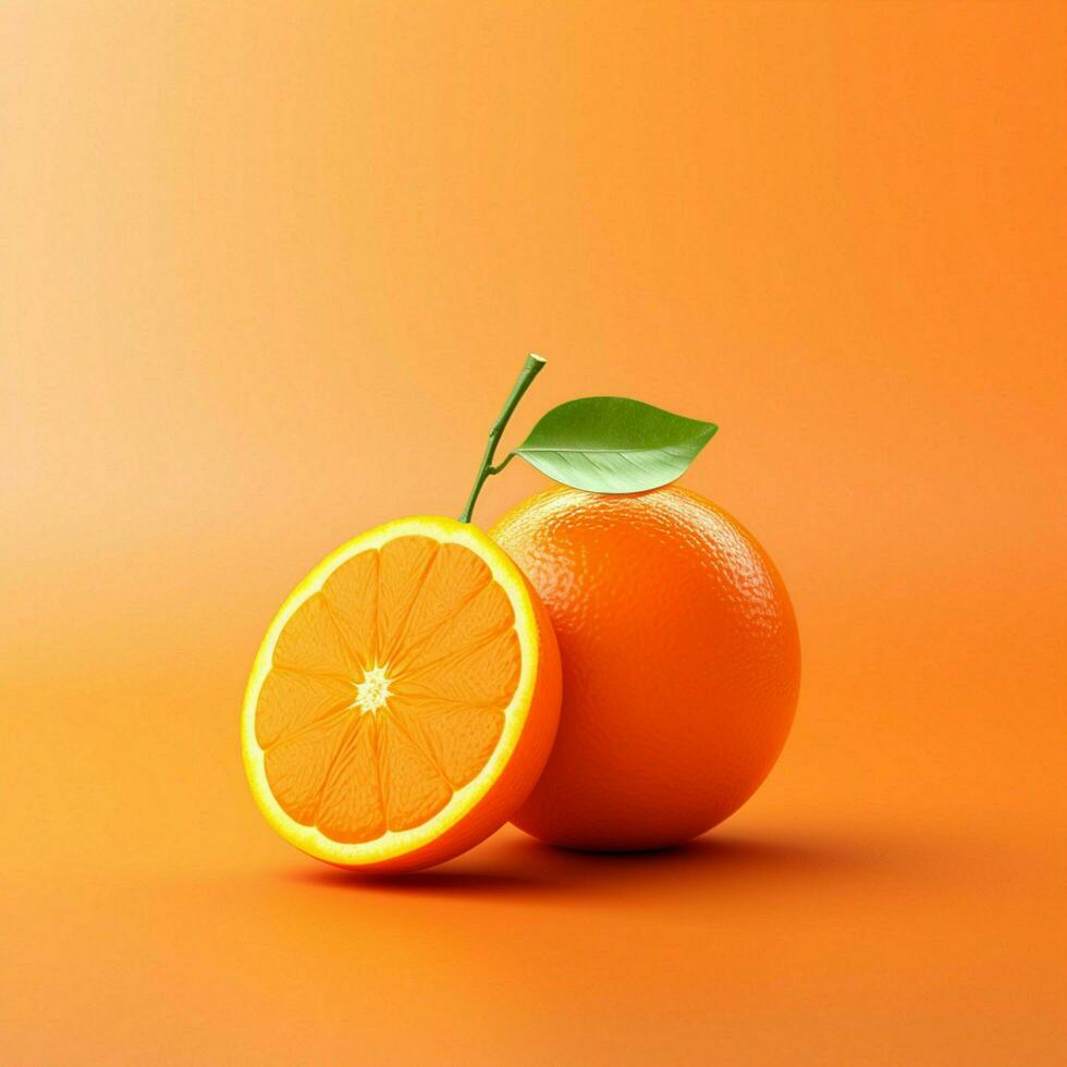 Orange minimalistisch Hintergrund hoch Qualität 4k hdr foto