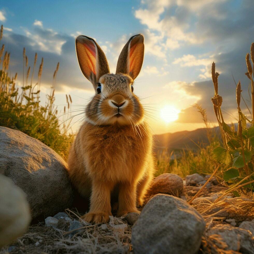 Hase wild Leben Fotografie hdr 4k foto