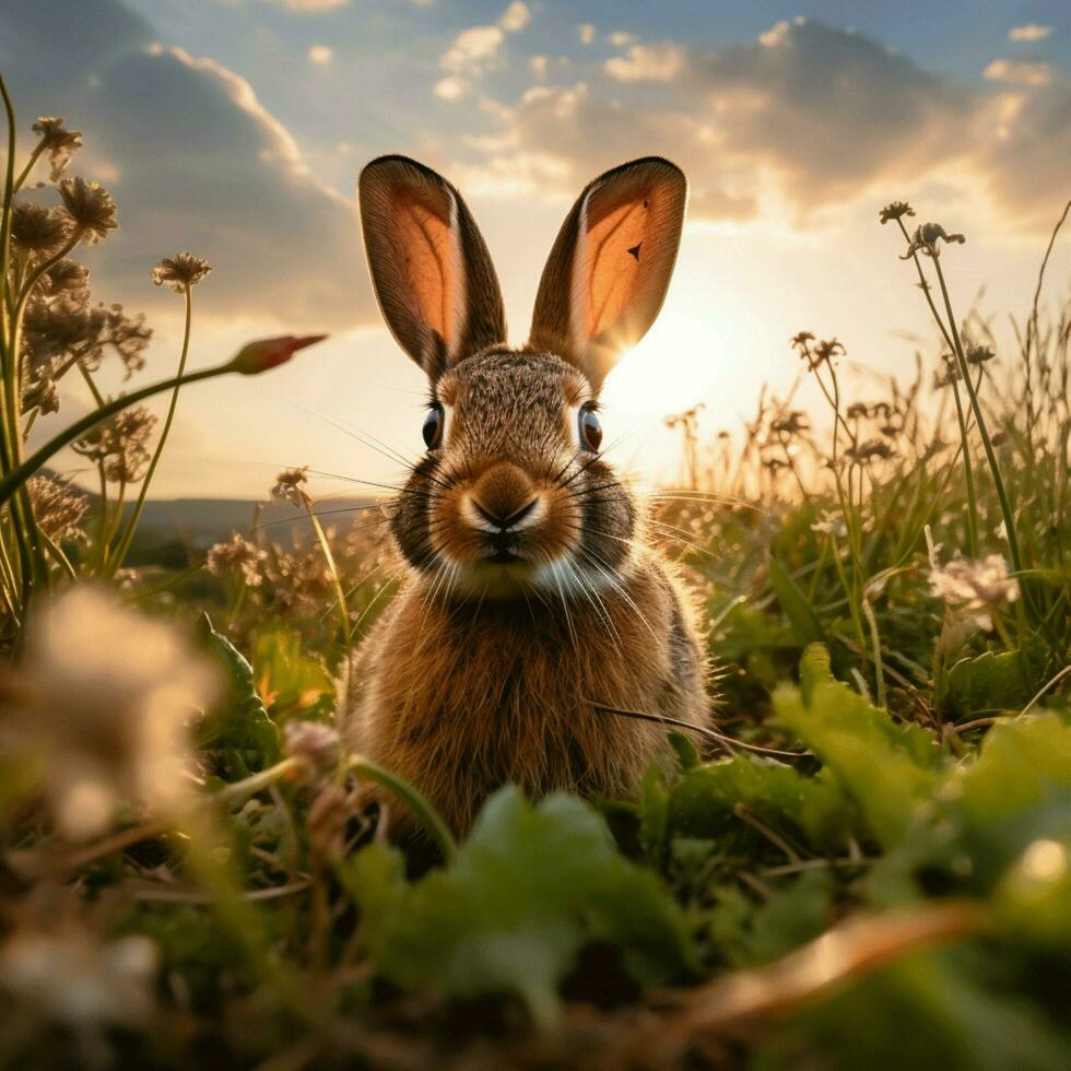 Hase wild Leben Fotografie hdr 4k foto