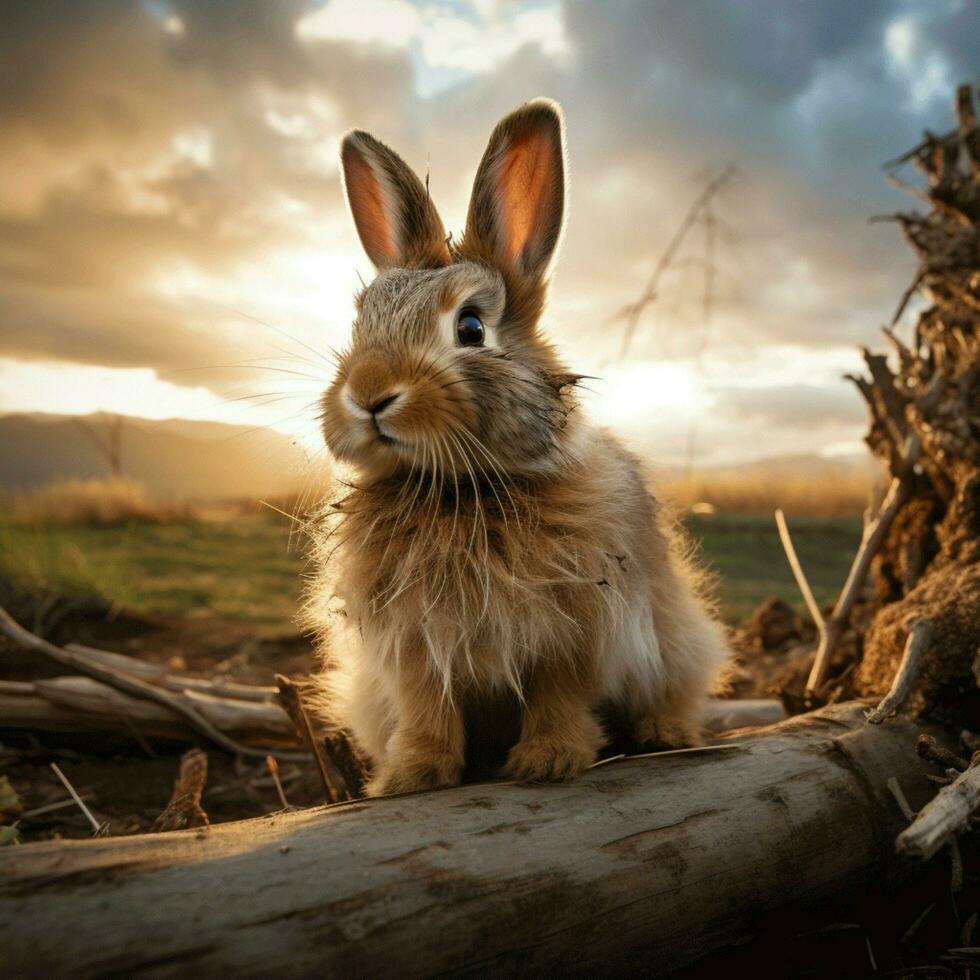 Hase wild Leben Fotografie hdr 4k foto