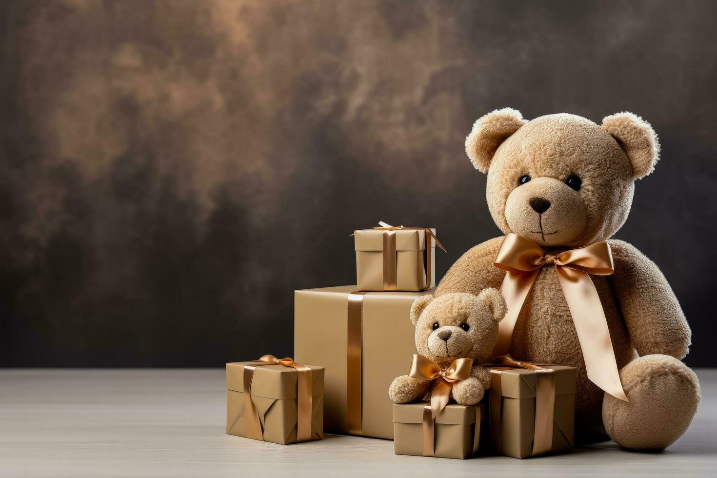 Kinder minimalistisch Stil Weihnachten Geschenke Anzeige Hintergrund mit leeren Raum zum Text foto