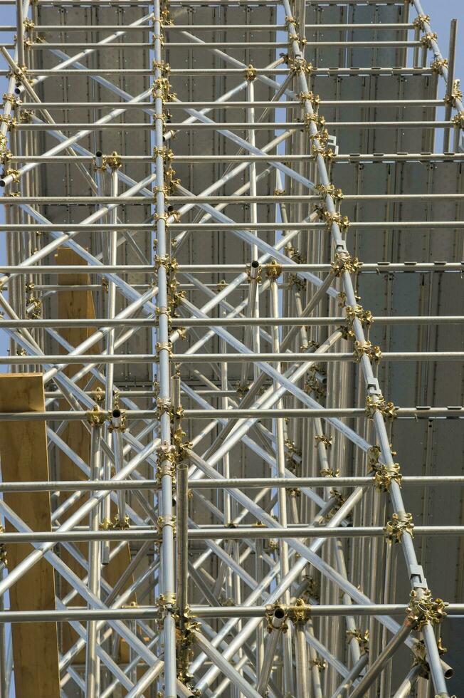 Gerüst auf der Baustelle foto