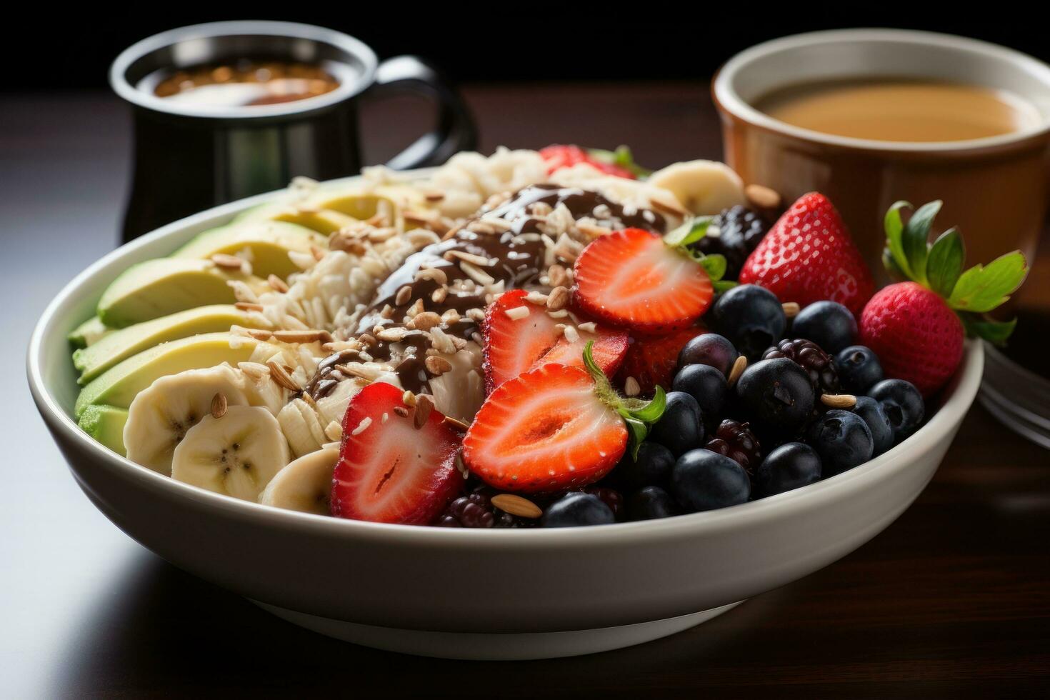 acai Schüssel bunt fruchtig nahrhaft foto