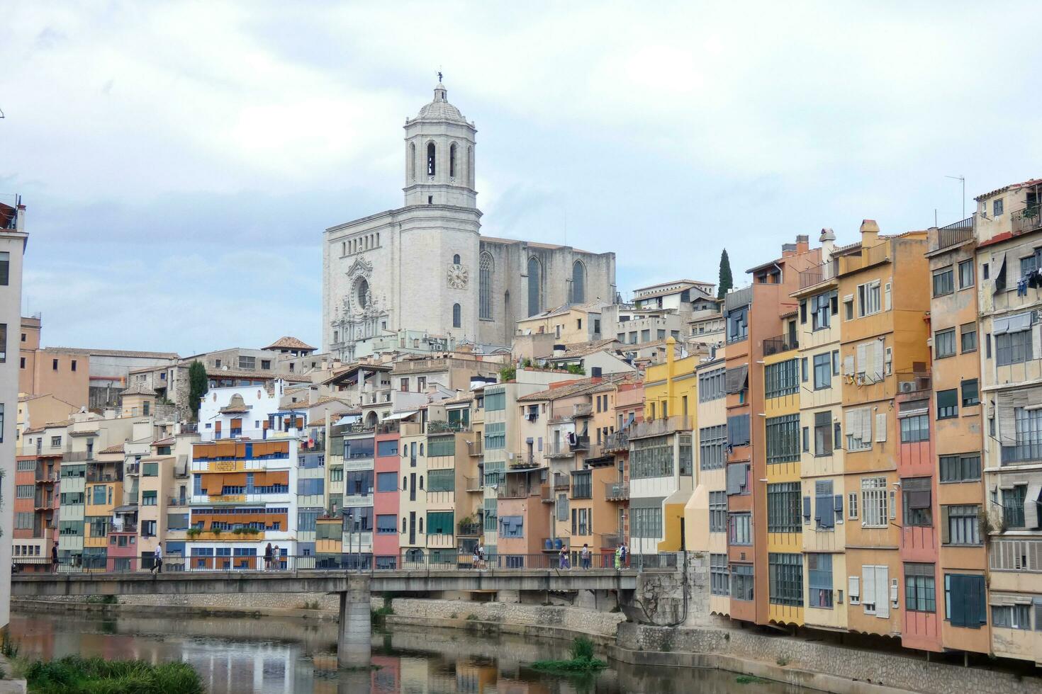 Stadt von Girona, alt Teil von das Stadt foto