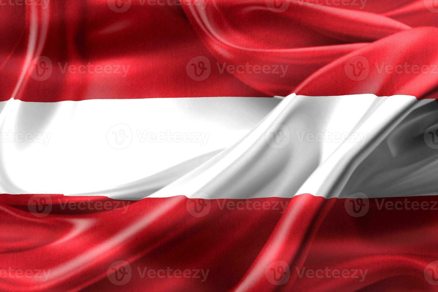 österreich flagge - realistische wehende stoffflagge foto