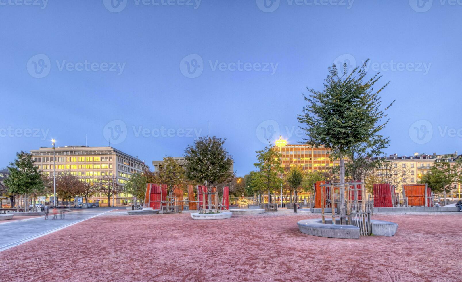 einfach von Plainpalais, Genf, Schweiz, hdr foto