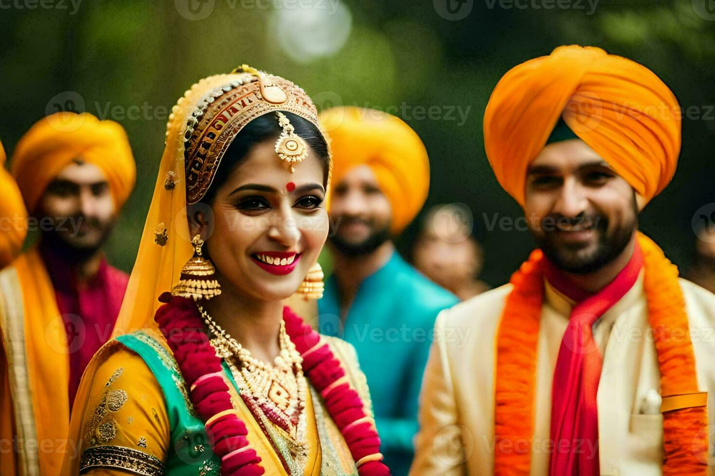 indisch Hochzeit im Delhi. KI-generiert foto