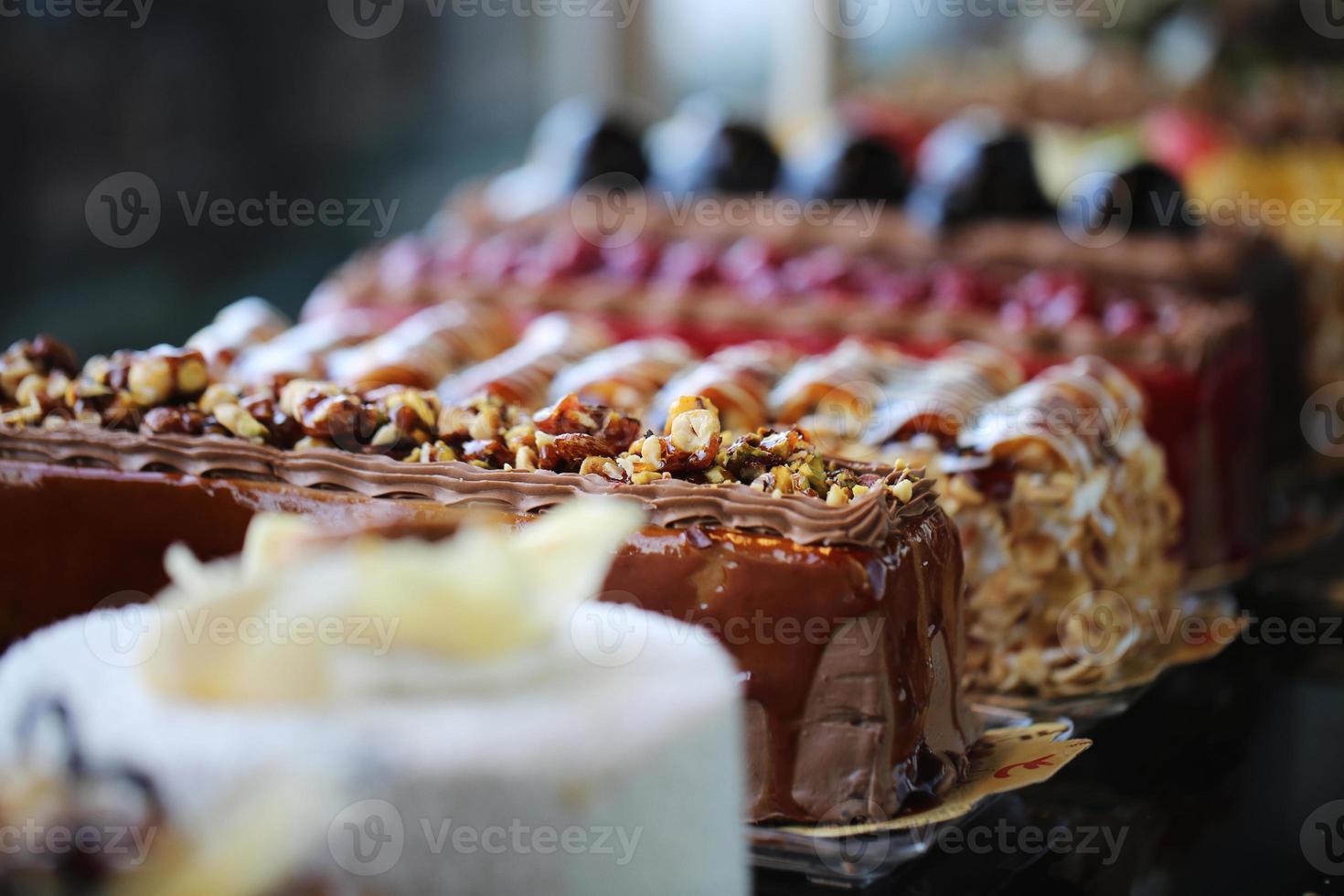 Kuchen, Backwaren, Konditorei und Backwaren, frische Kuchen foto