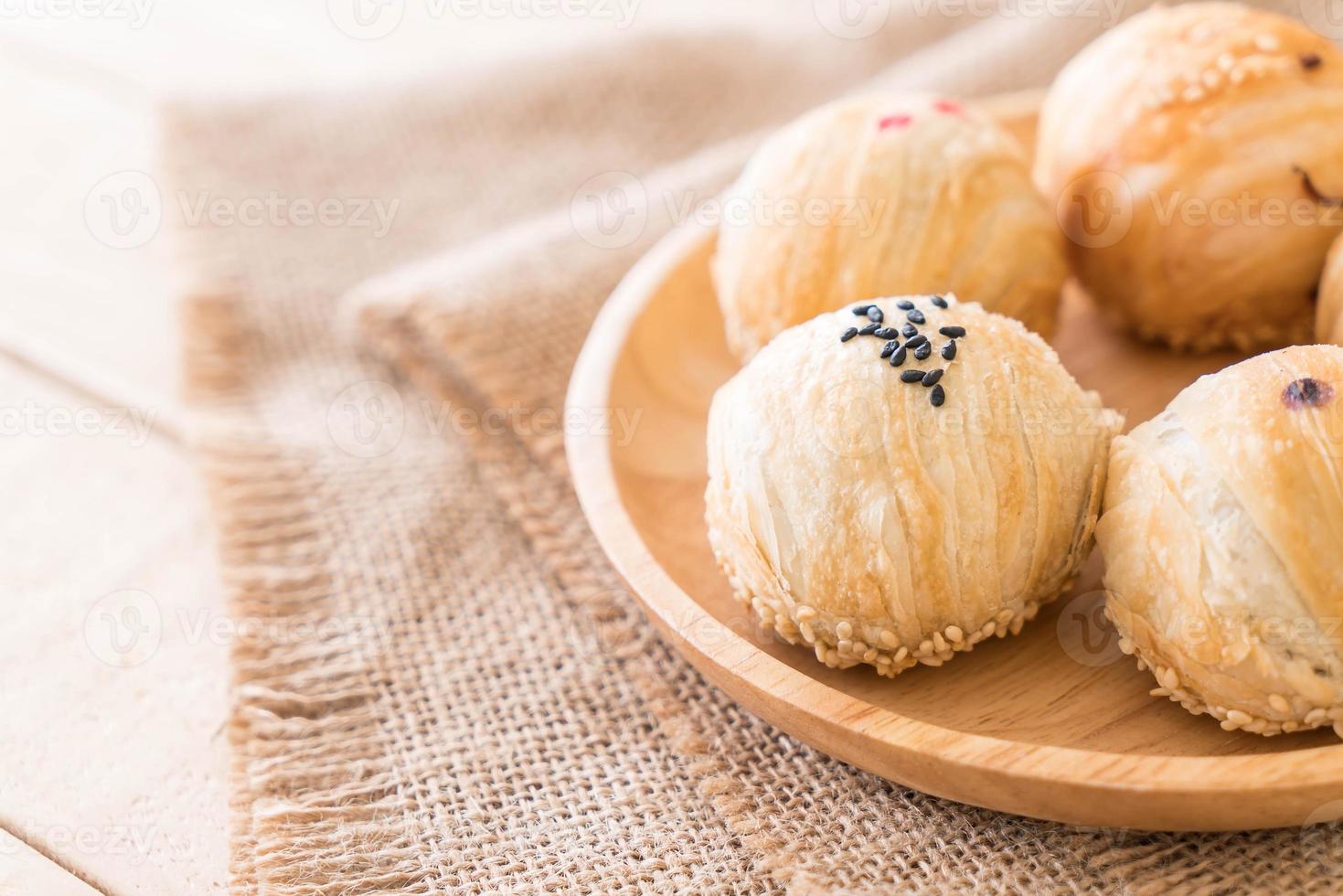 chinesisches Gebäck-Mungobohne mit Eigelb foto