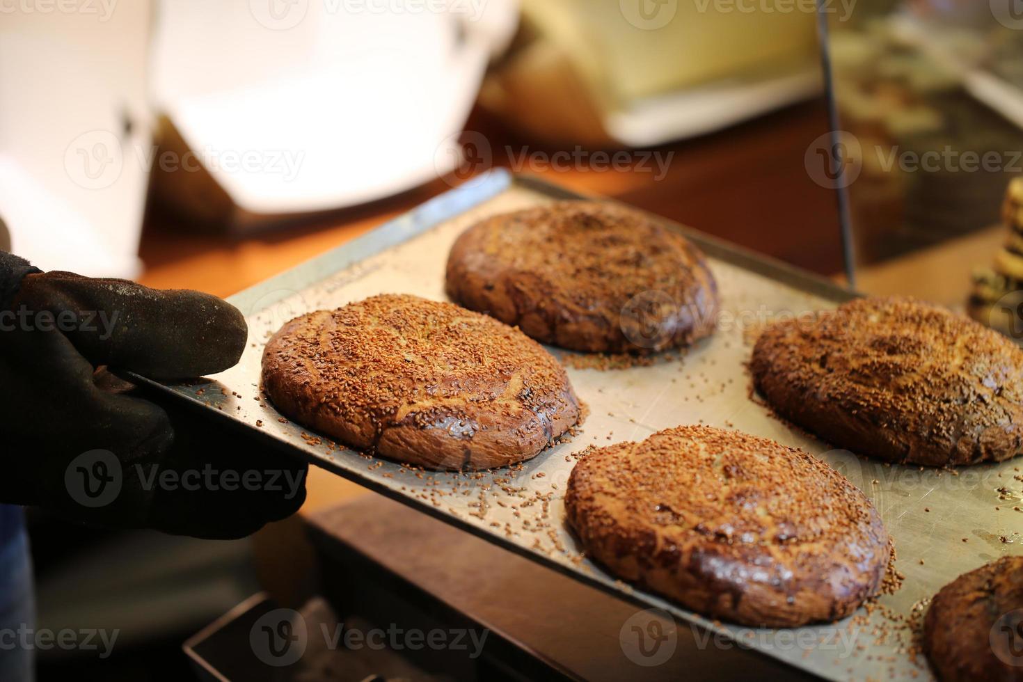 Körnerbrötchen, mehlige Produkte, Backwaren foto