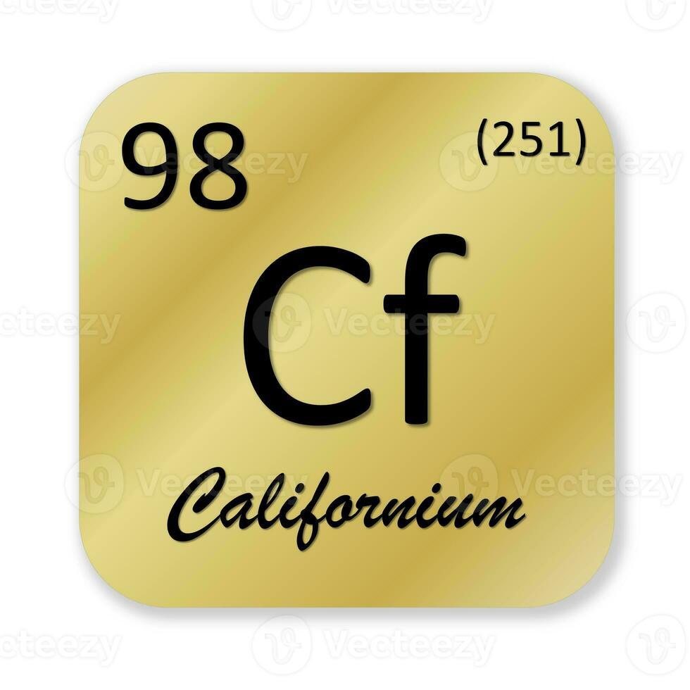 Kalifornien Element isoliert im Weiß Hintergrund foto