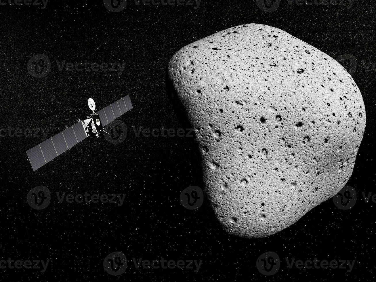 Rosetta Sonde und Komet - - 3d machen foto