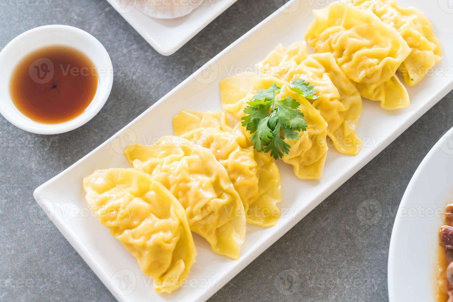 gedämpfte Garnelenknödel Dim Sum foto