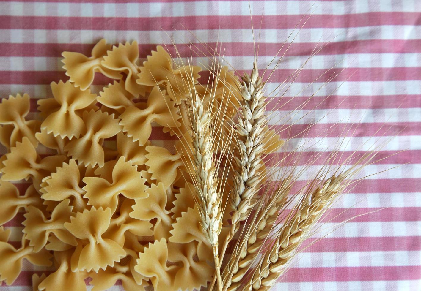 italienische Makkaroni-Nudeln ungekochte Rohkost foto