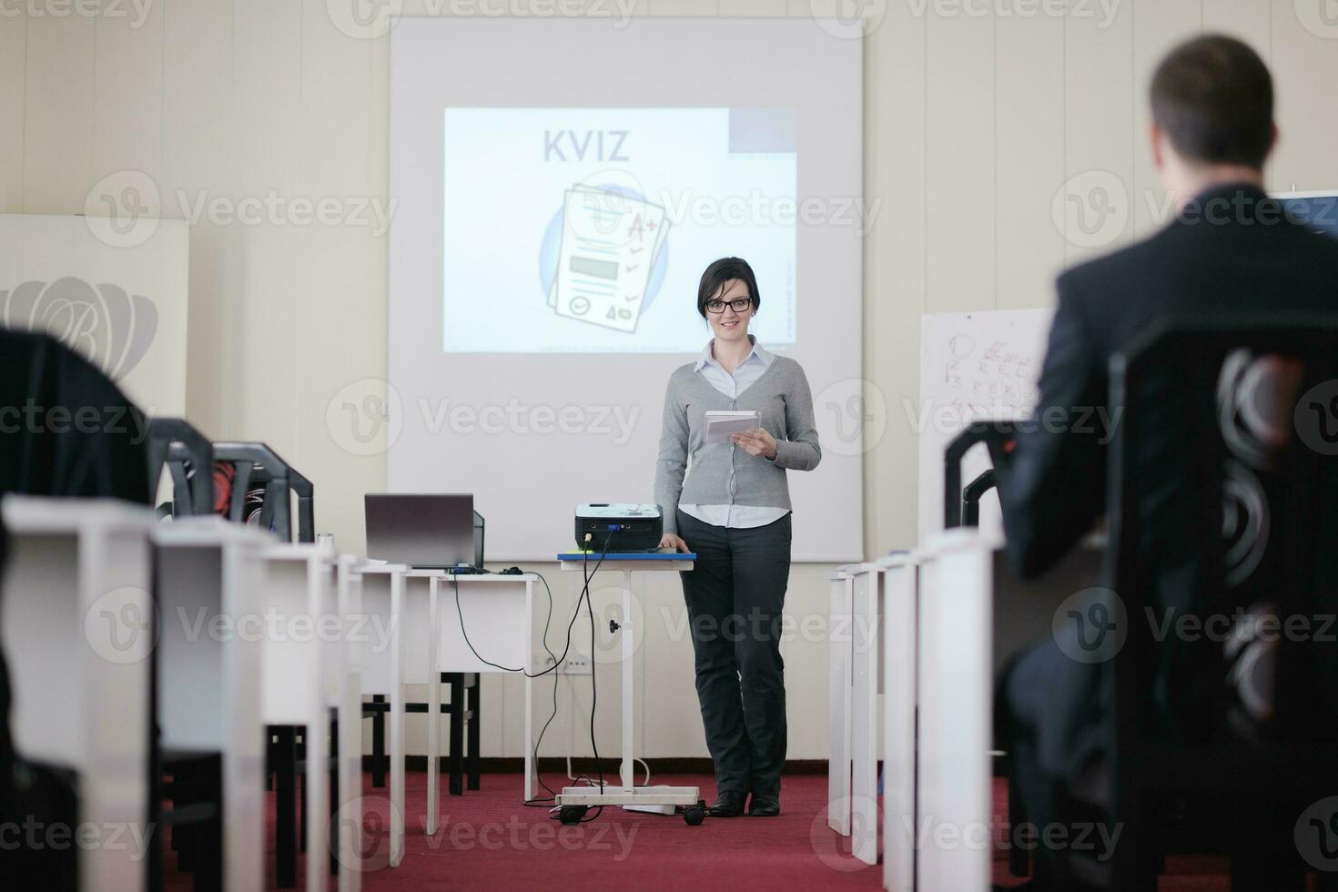 geschäftsleute gruppe auf seminar foto