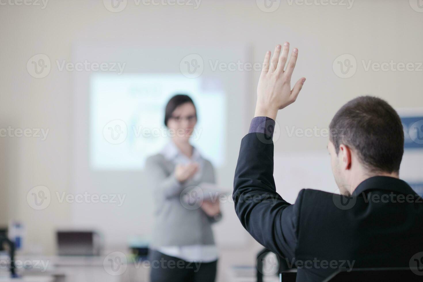 geschäftsleute gruppe auf seminar foto