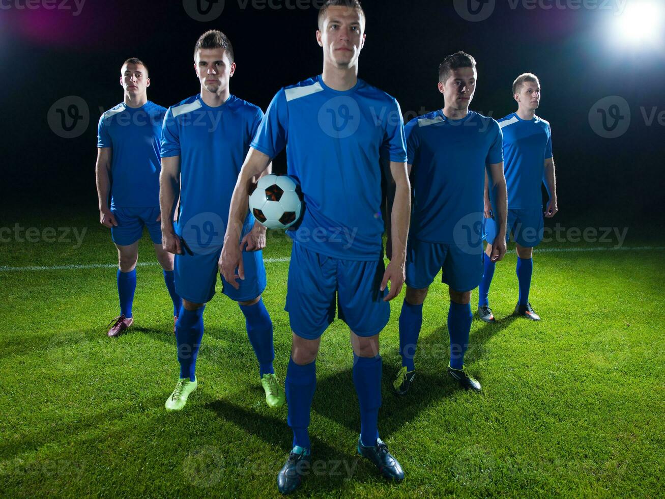 Fußballspieler-Team foto