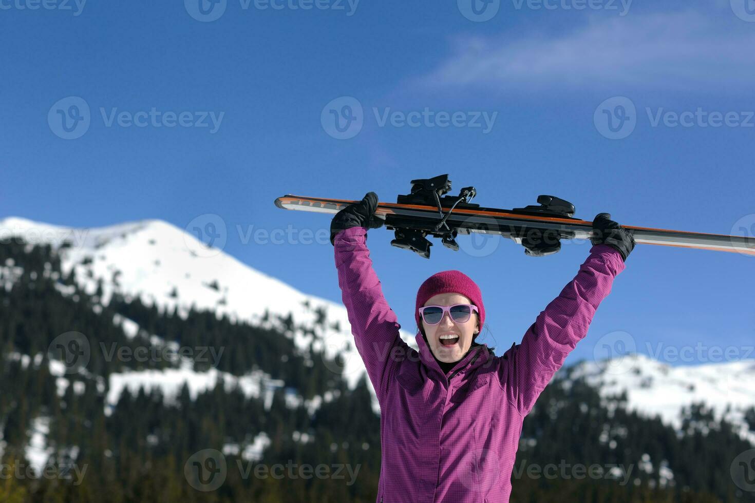 Winterfrau Ski foto