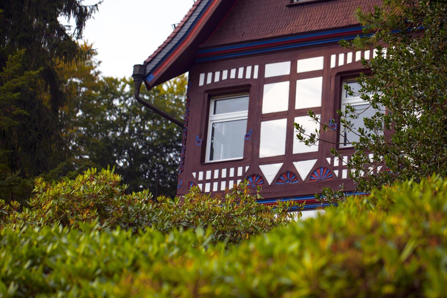 Vintage alte deutsche Architektur Bauernhaus foto