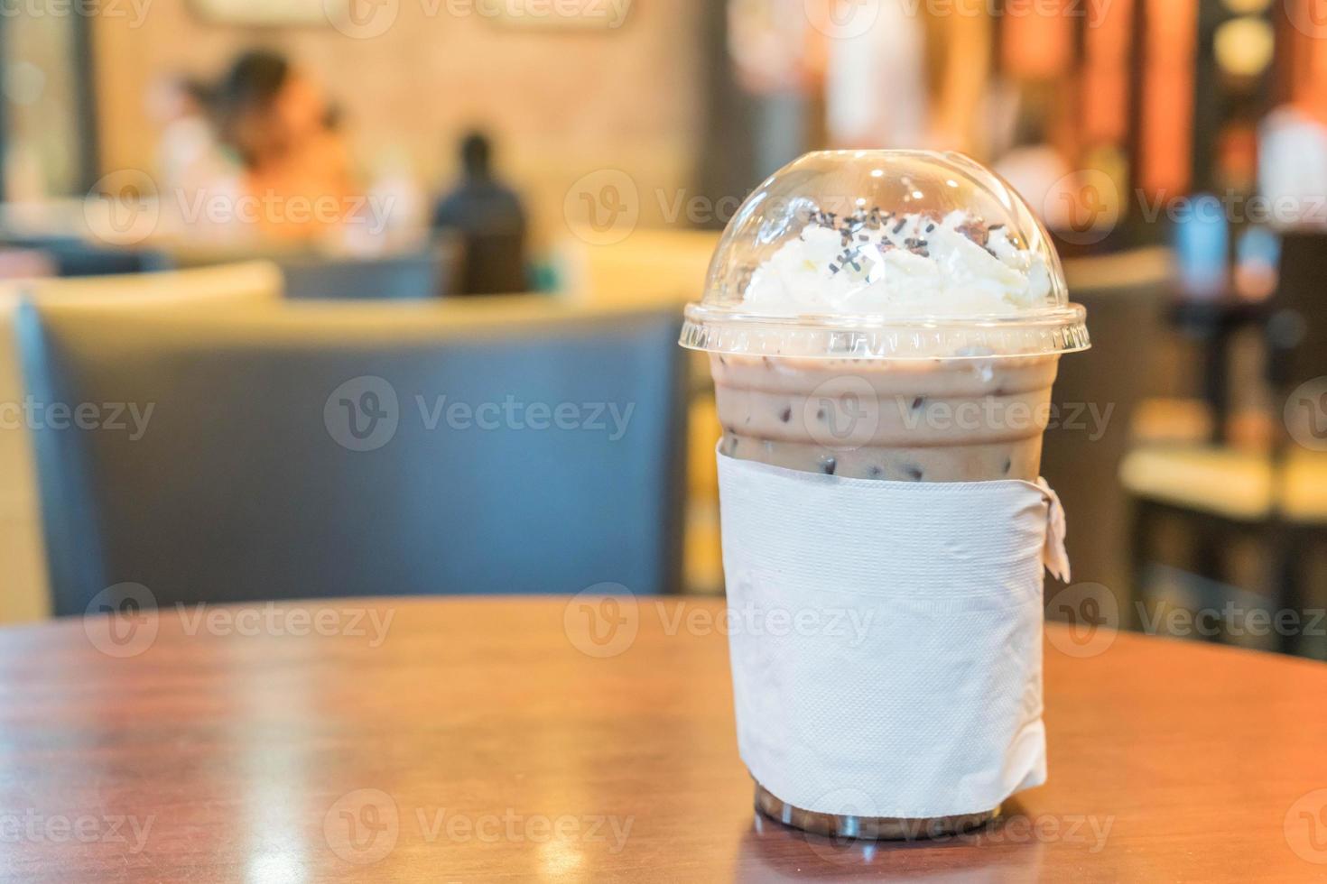 Eiskaffee mit Schlagsahne foto