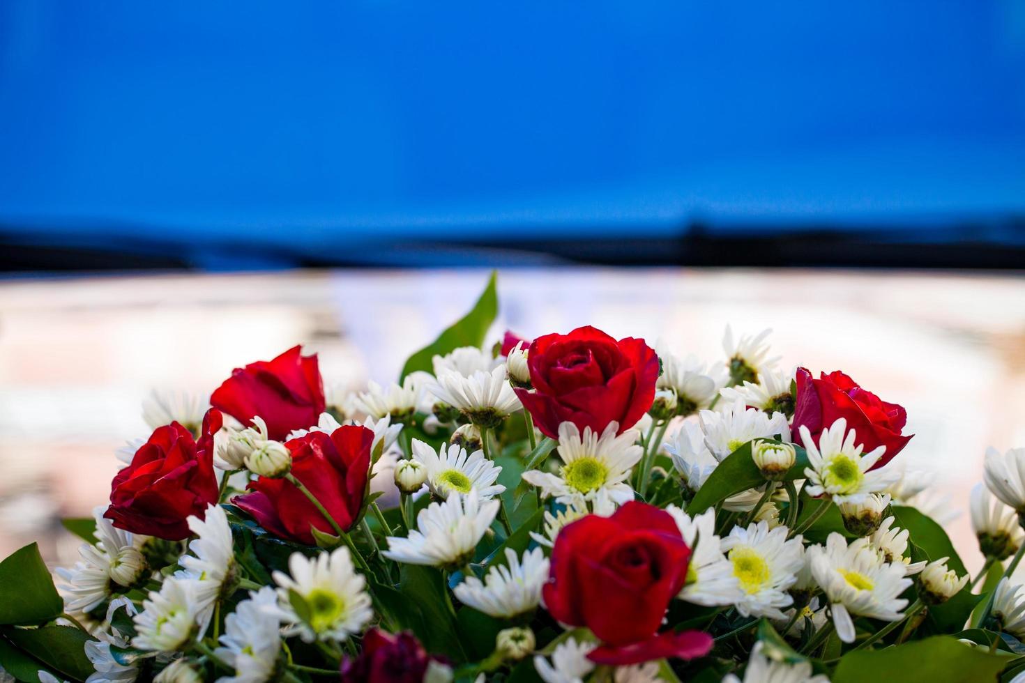 bunte leben romantische Flora Blumen und Blätter foto