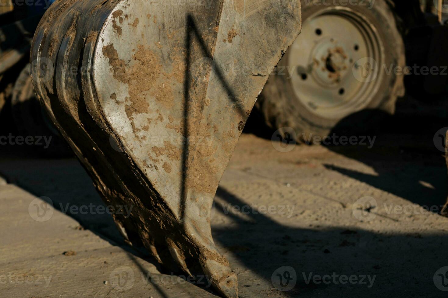 Eimer Bulldozer draussen foto