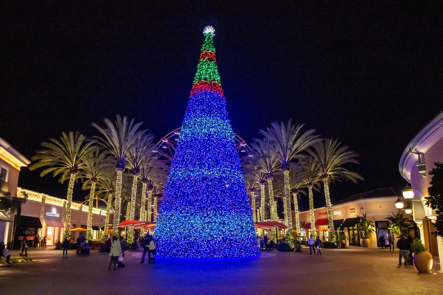 Orange County, ca, 2018 - Orange County Mall Weihnachtsbaum foto