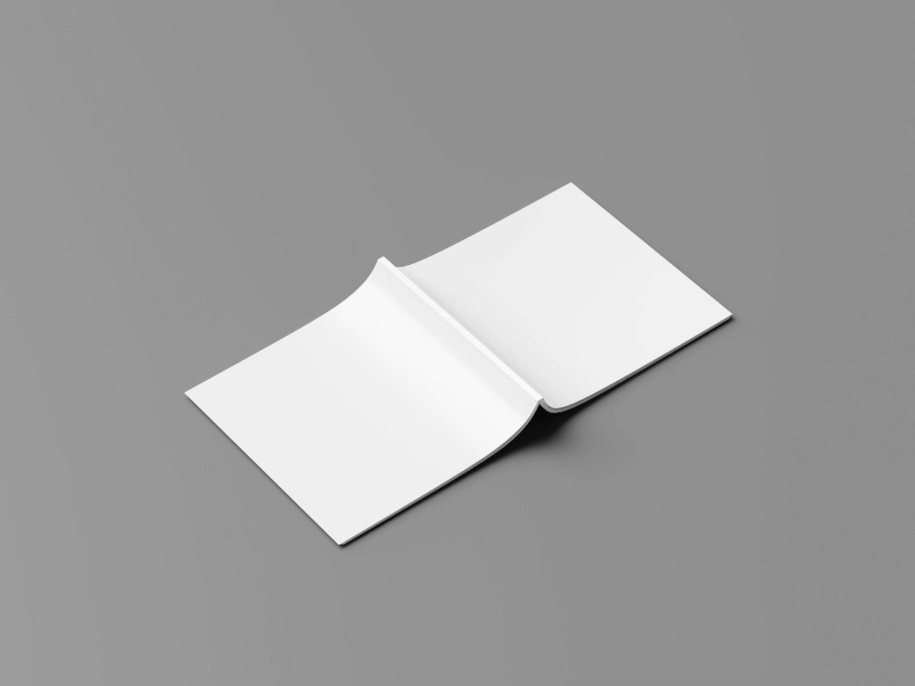 quadratisches Buch- oder Zeitschriftenmodelldesign foto