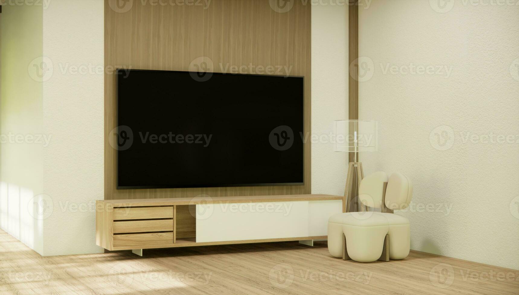 Kabinett im Flur sauber japanisch minimalistisch Zimmer Innere. foto