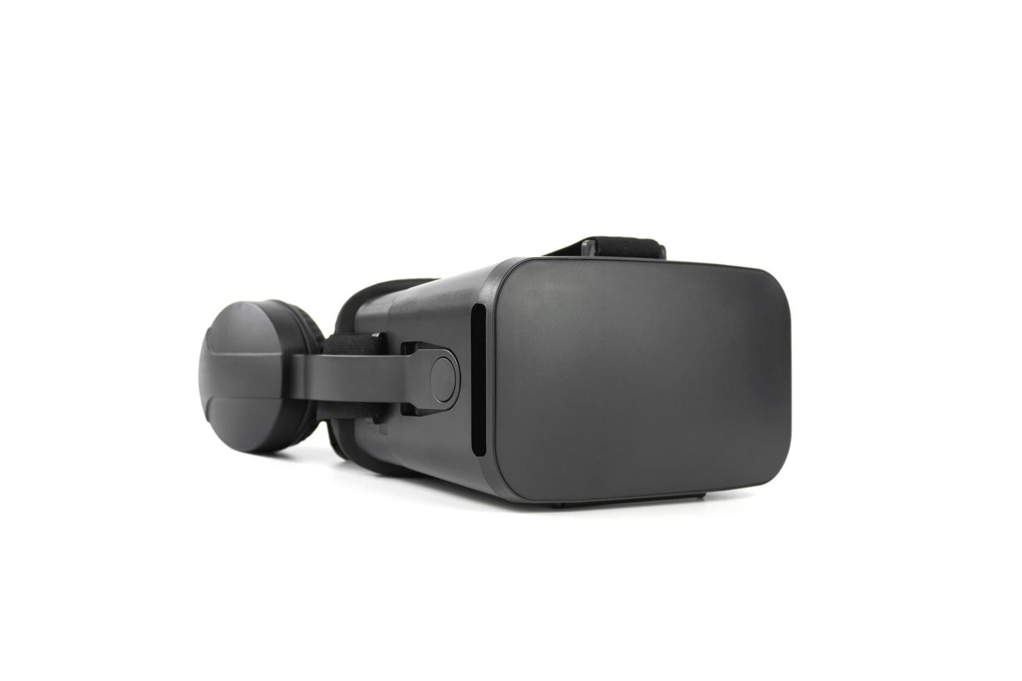 VR-Brille-Headset auf weißem Hintergrund. foto