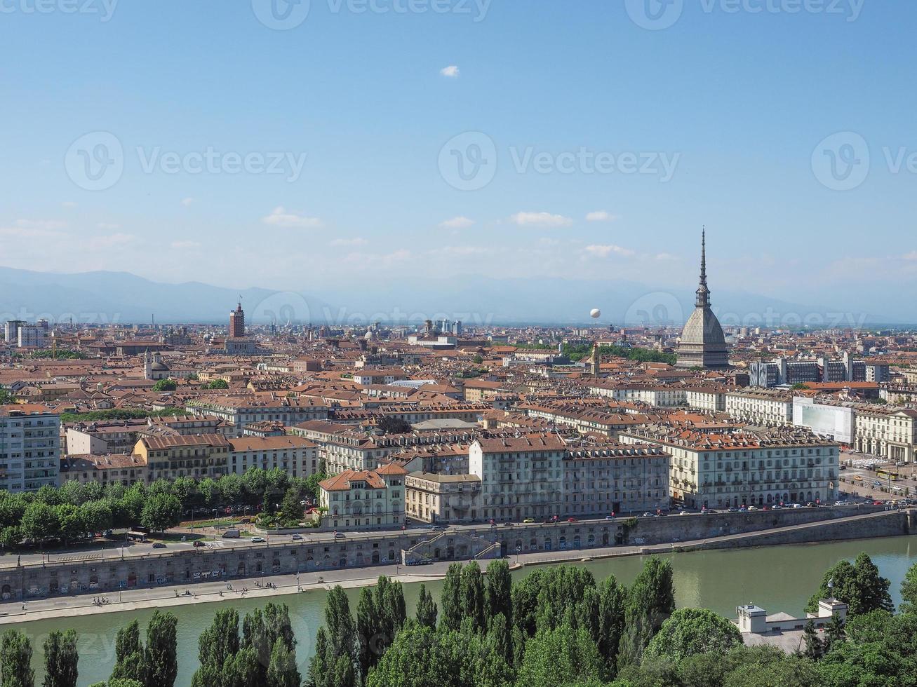 Luftaufnahme von Turin foto