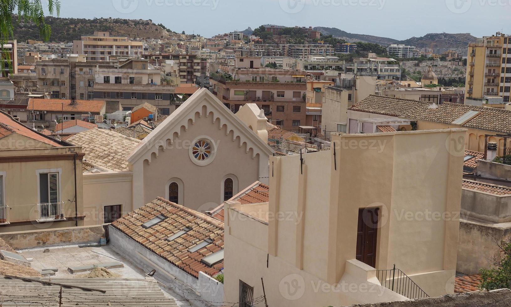 Luftaufnahme von Cagliari foto