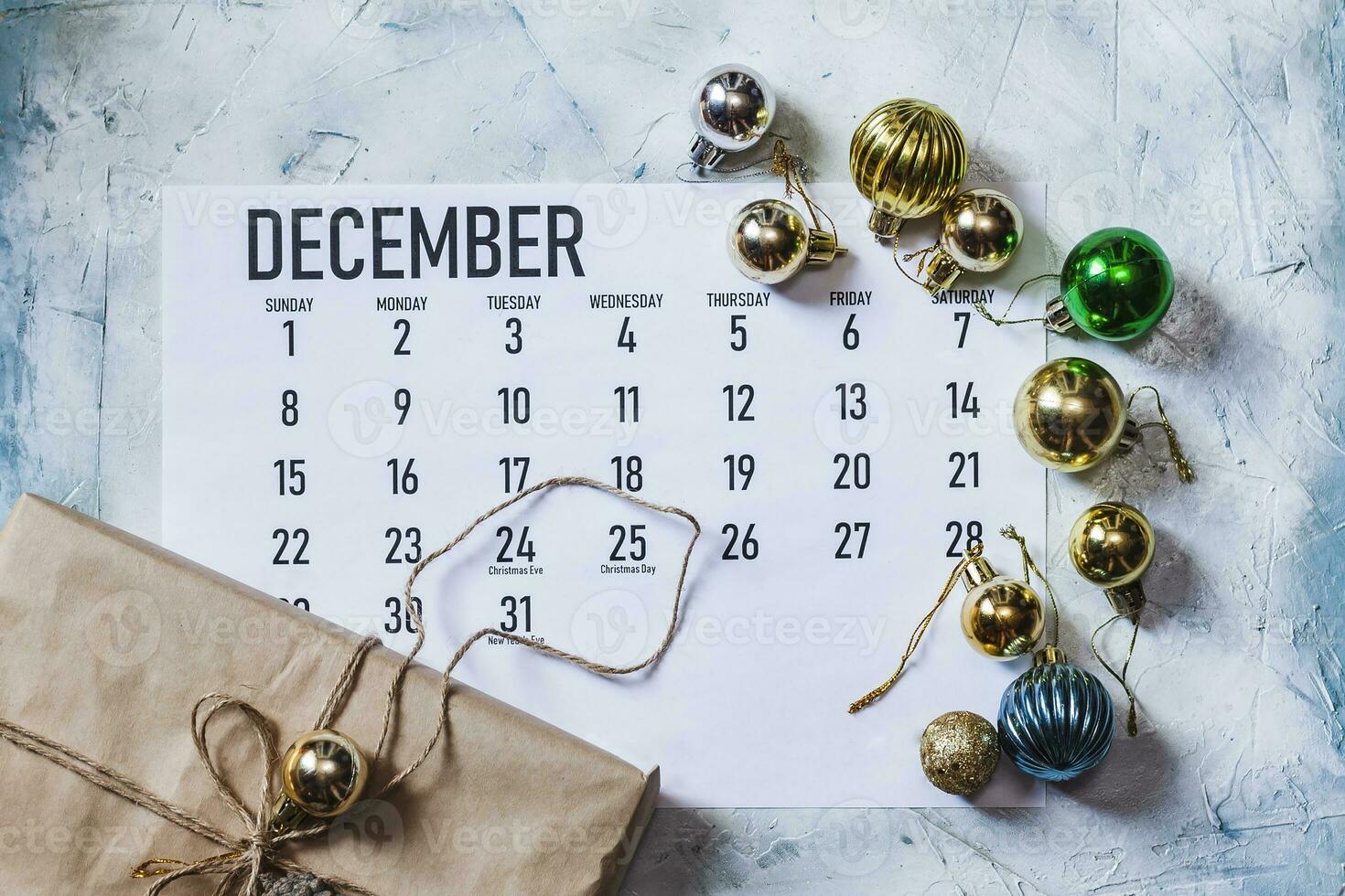 Dezember 2019 monatlich Kalender foto