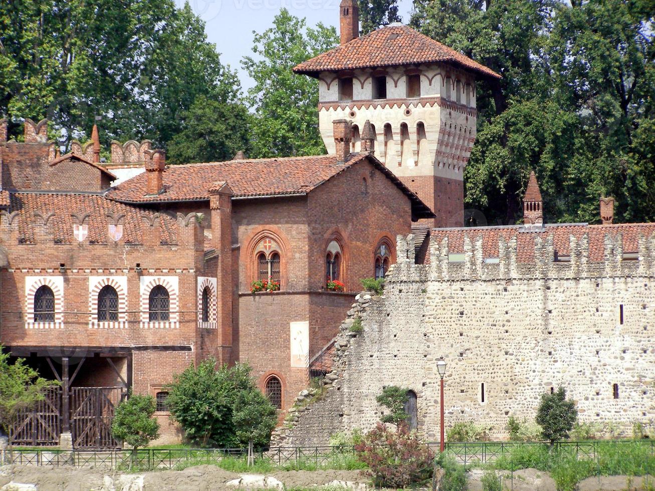 mittelalterliche burg in turin foto