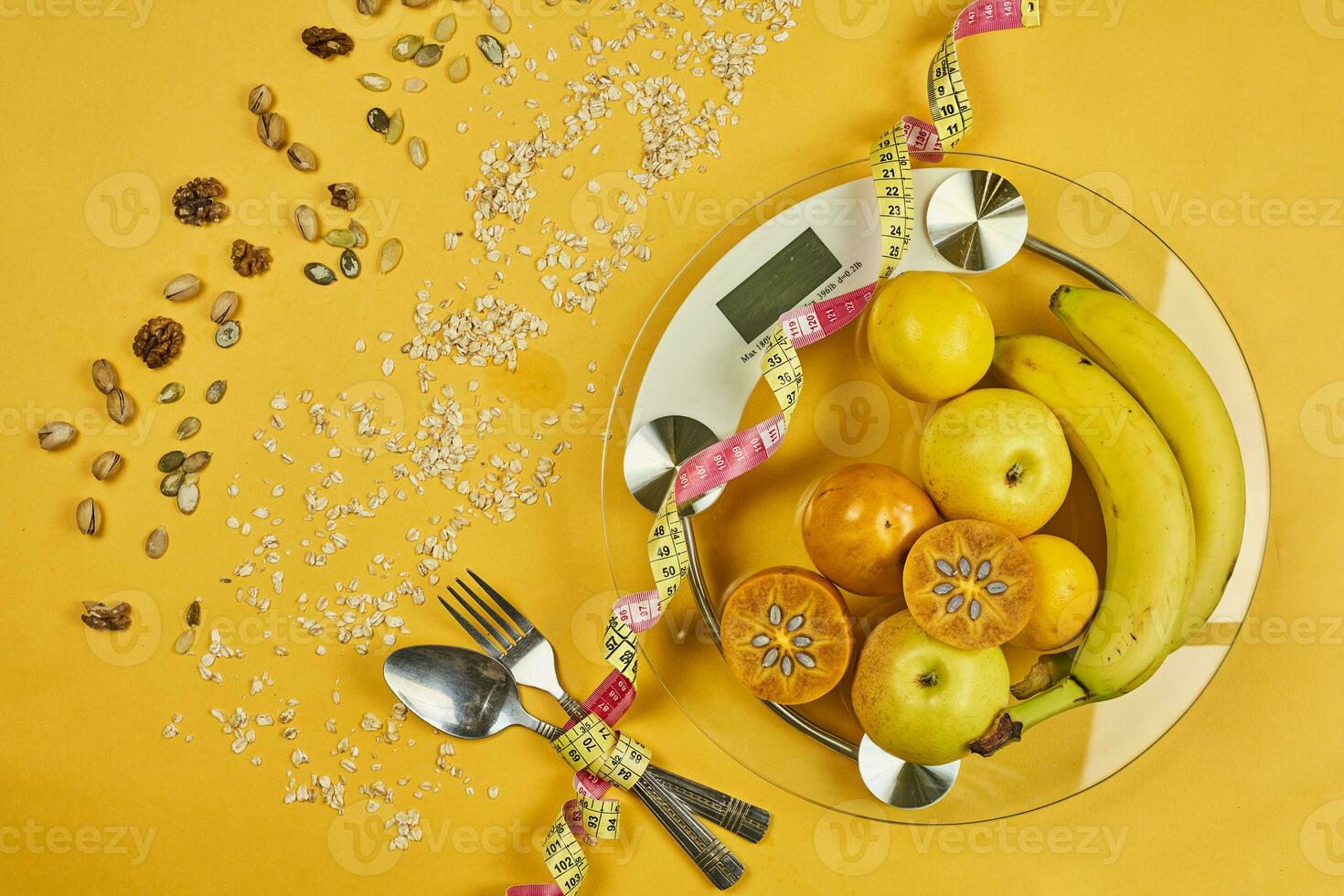 gesund Essen. Obst Diät Konzepte foto