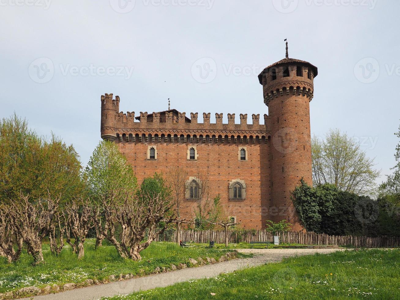 mittelalterliche burg in turin foto