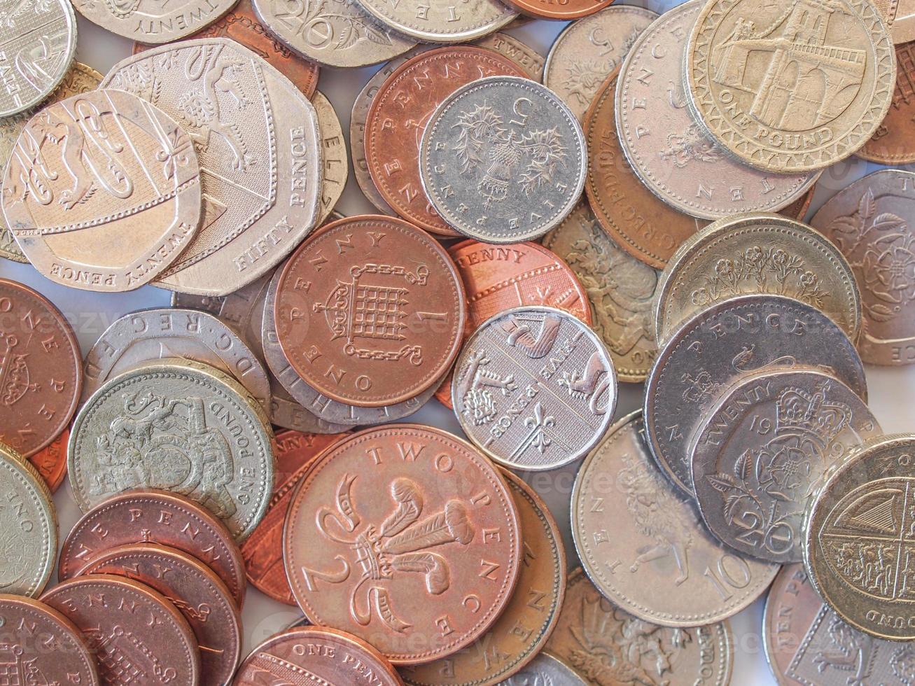 britische Pfundmünze foto
