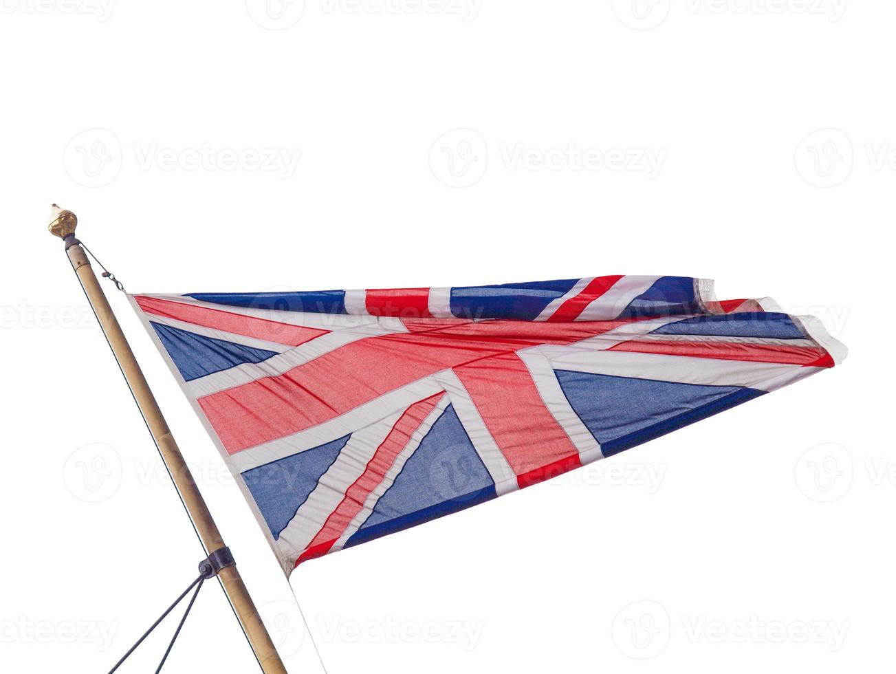 britische Flagge isoliert foto