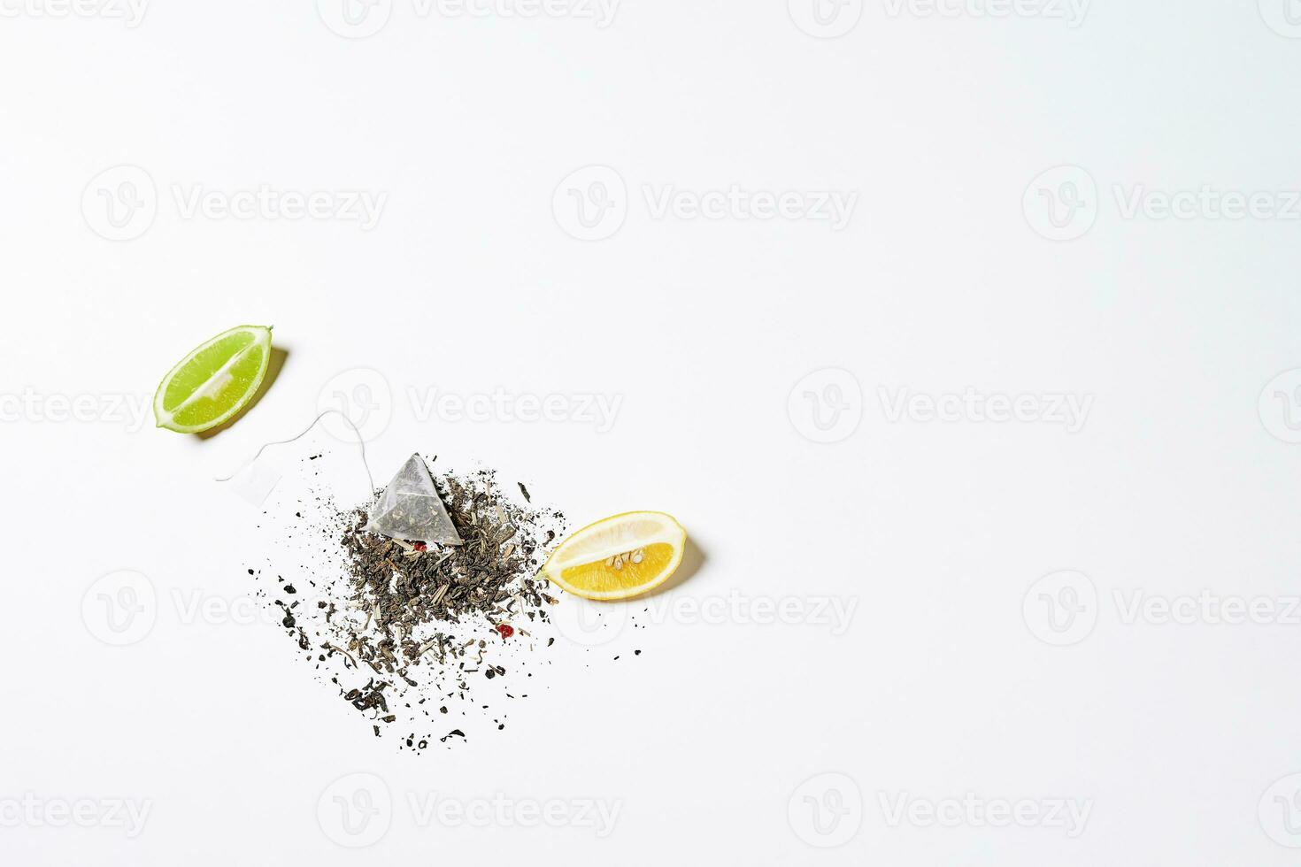 Limette und Zitrone basierend Tee foto