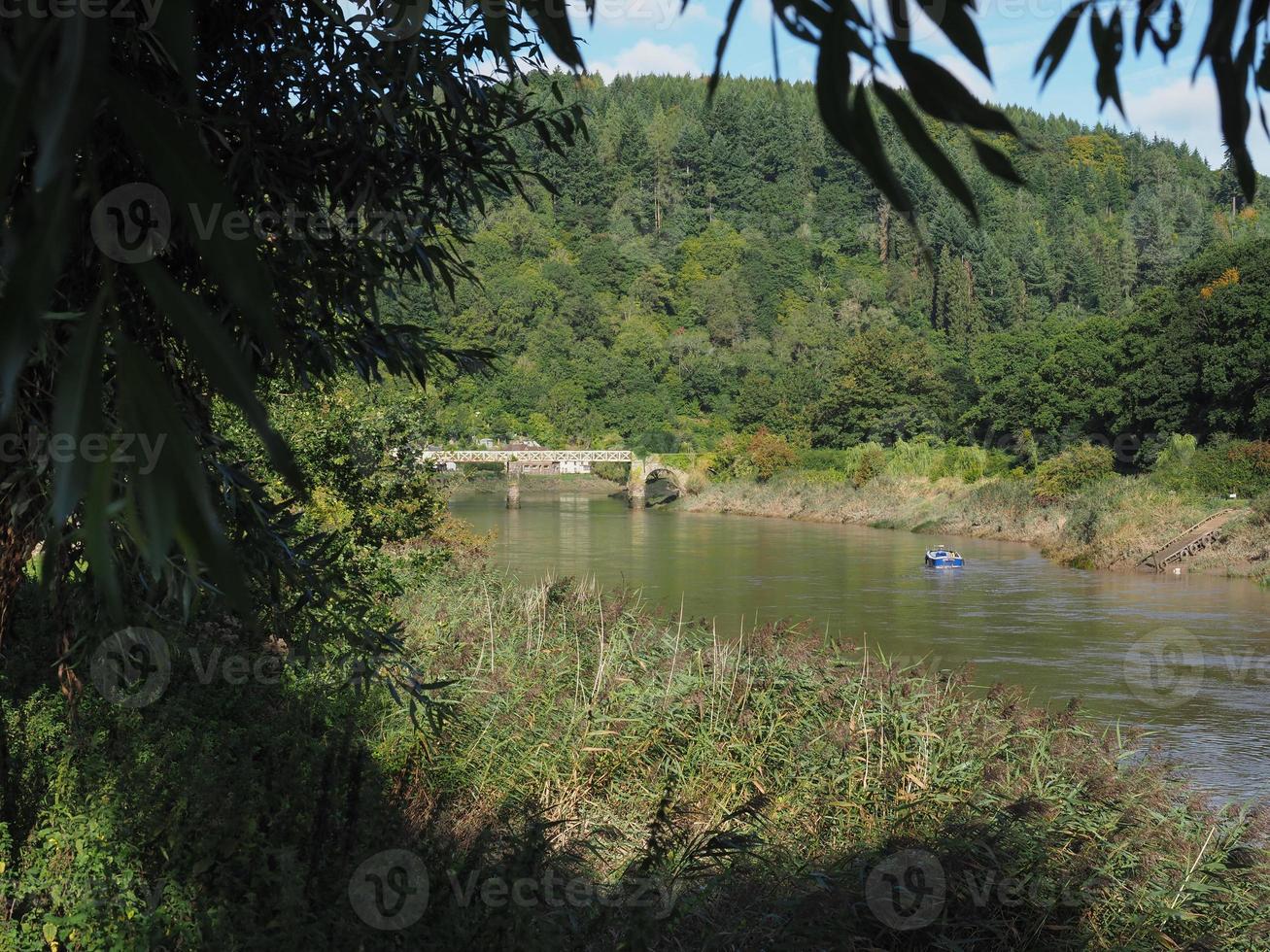 fluss wye in tintern foto