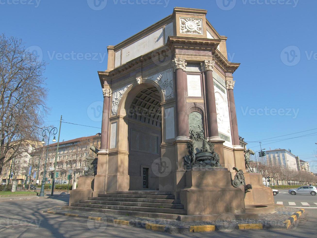 triumphbogen in turin foto