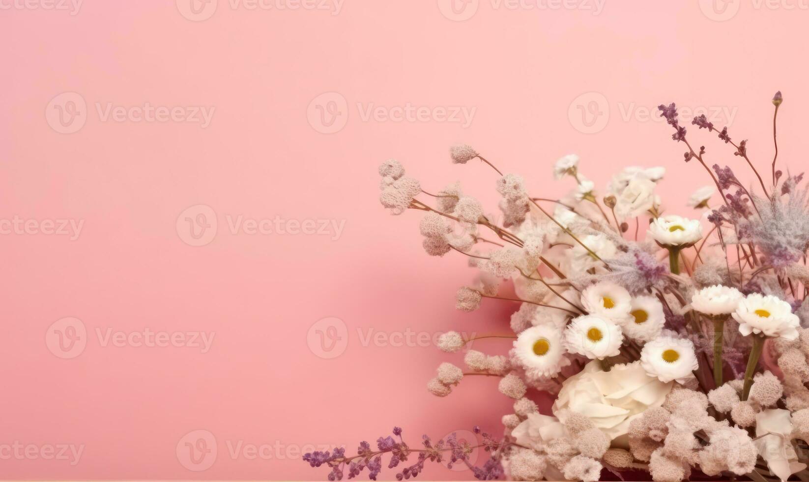 still immer noch Leben von Weiß Gänseblümchen im ein Vase. erstellt durch ai foto