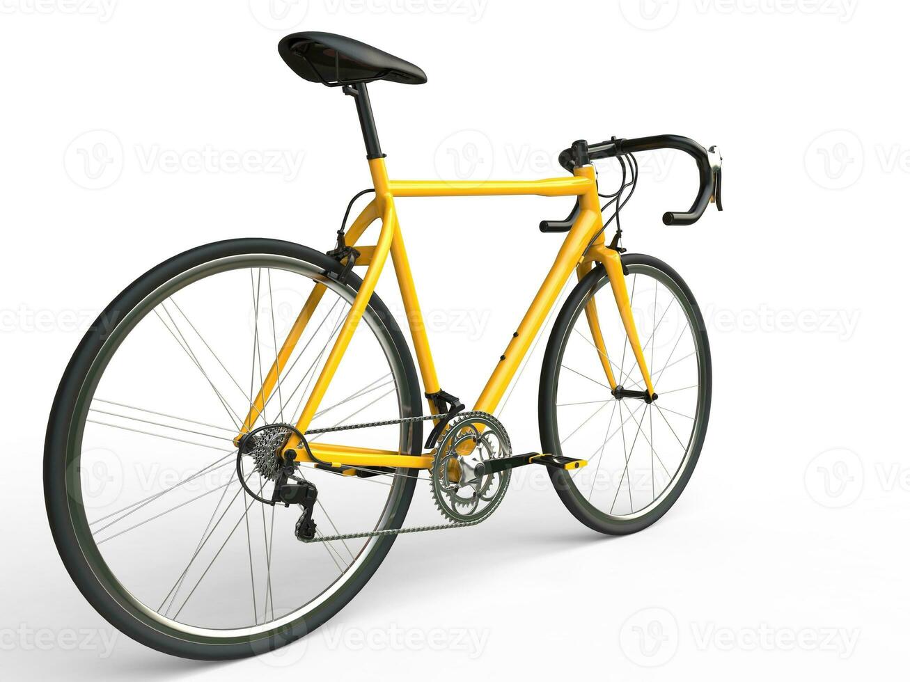 Gelb professionell Sport Fahrrad foto