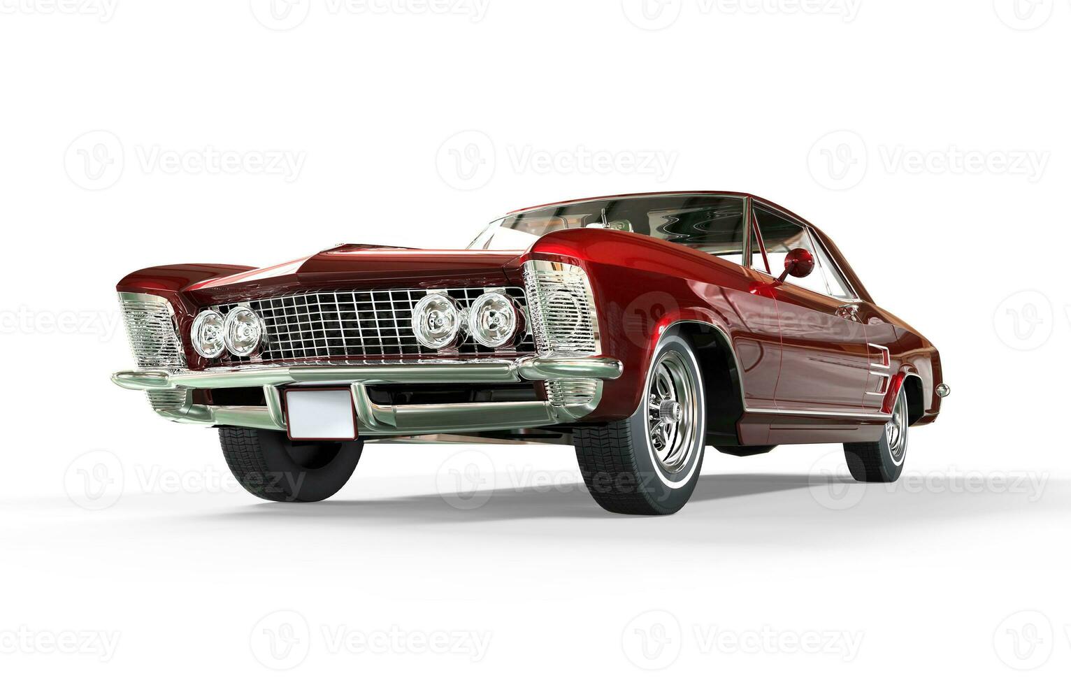 klassisch amerikanisch Auto rot metallisch foto