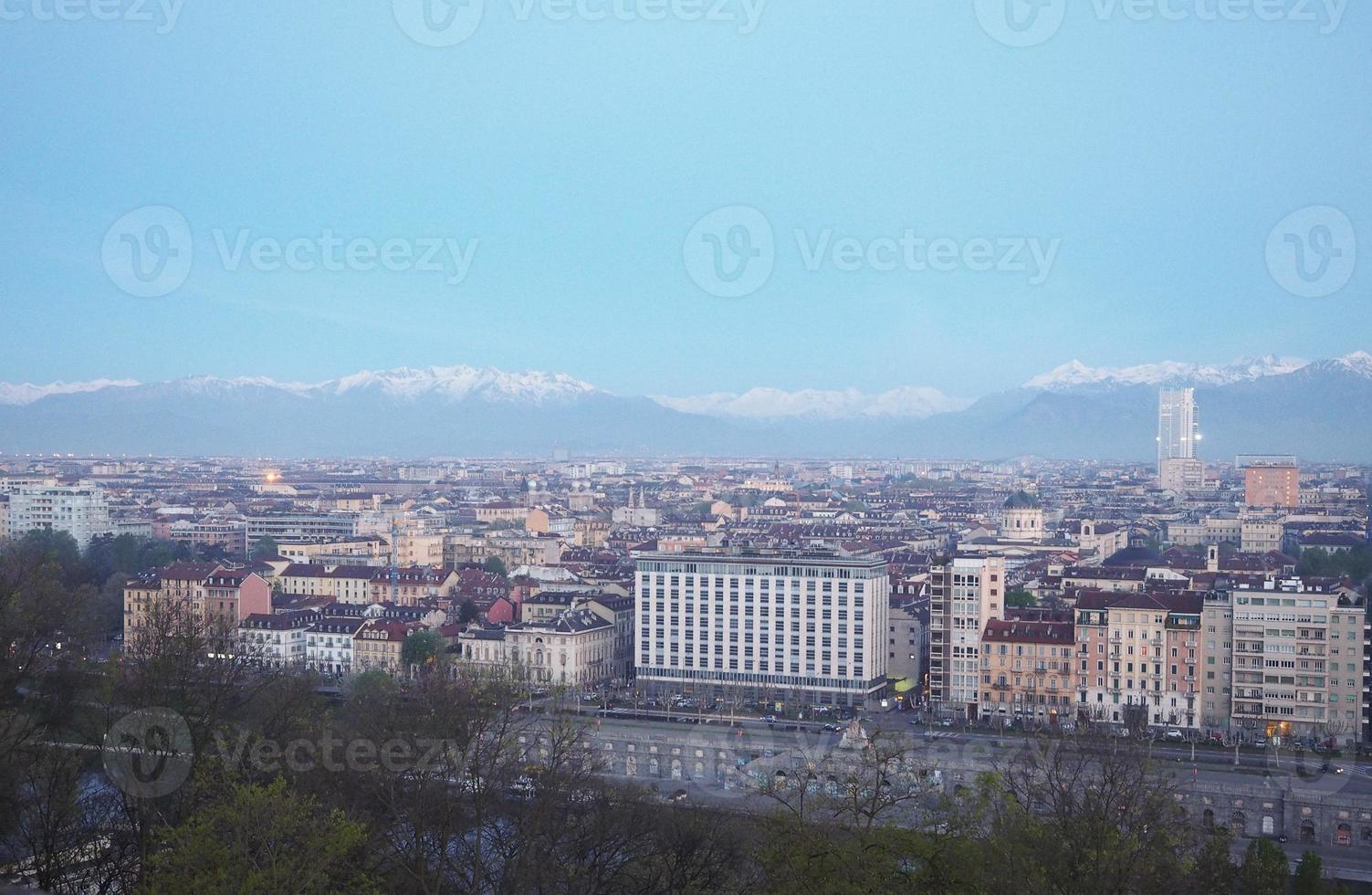 Turiner Skyline am Morgen foto